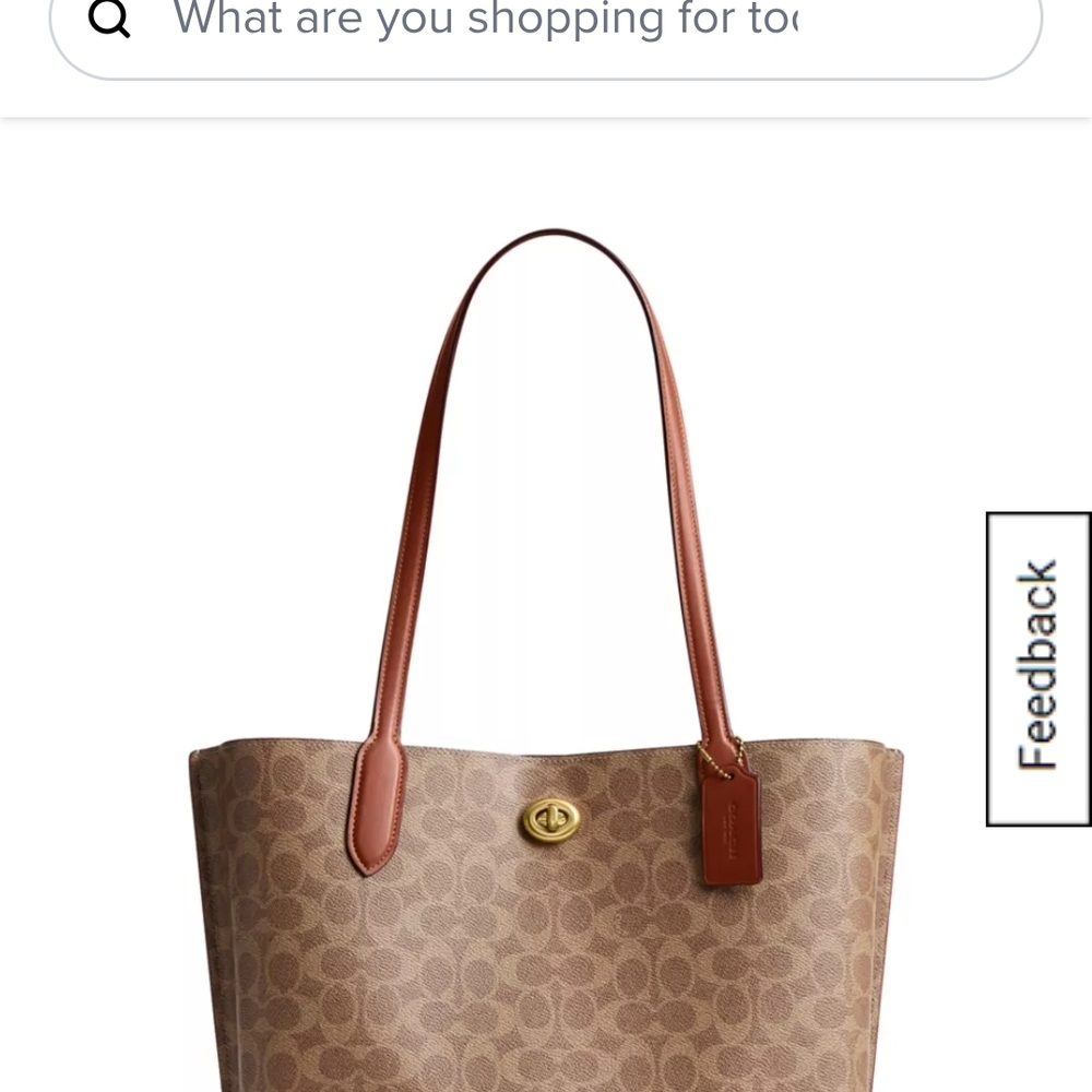 Coach Brown Signature Tote Bag